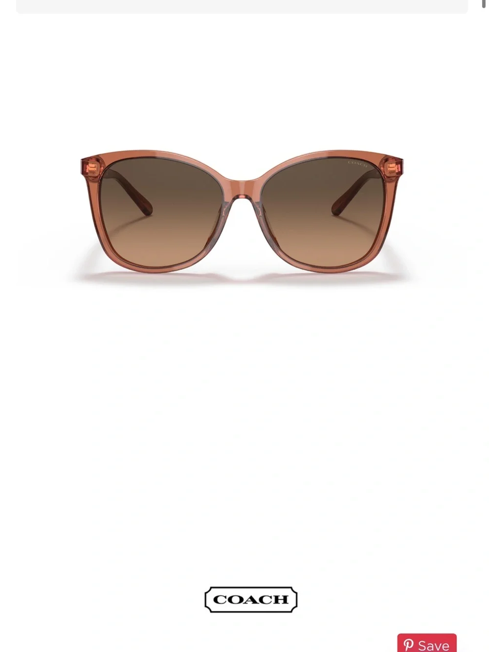 Coach Women's Ginger Brown Frame Sunglasses with Brown Gradient Lenses